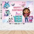 Gabbys Dollhouse Doğum Günü Afişi Fotosuz 70*100 cm