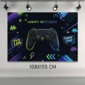 Gaming Temalı Doğum Günü Afişi (108x155 cm)