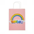 Gökkuşağı Kağıt Hediye Çantası 1 adet 18x22