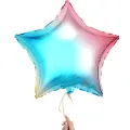 Gökkuşağı Yıldız Folyo Balon (60 cm)