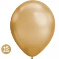Gold Balon Metalik 15 Adet