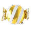 Gold Çizgili Şeker Folyo Balon (57x44 cm)
