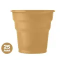 Gold Plastik Bardak Lüks (25 adet)