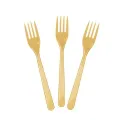 Gold Plastik Çatal Lüks (25 Adet)