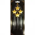 Gold Yıldızlı Pasta Mumu ( 4 Adet )