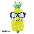 Gözlüklü Ananas Folyo Balon 65x41 cm
