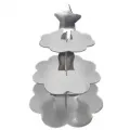Gümüş Kek Standı (3 Katlı)