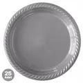 Gümüş Plastik Tabak (25 adet)
