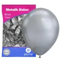 Gümüş (Silver) Balon Metalik 100 Adet
