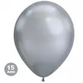 Gümüş (Silver) Balon Metalik 15 Adet