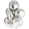Gümüş Yuvarlak Folyo Balon (45 cm - 1 Adet)