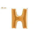H Harf Folyo Balon – Gold – (35 cm - 16 inch)