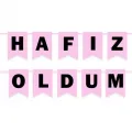 Hafız Oldum Yazısı Pembe 130 cm