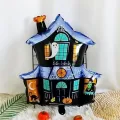 Halloween Hayaletli Ev Folyo Balon 60*65 cm