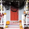 Halloween Siyah Renk Ürpertici Dekor Perde 72*190 cm