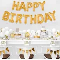 Happy Birthday Folyo Balon Gold (35 cm)