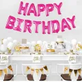 Happy Birthday Folyo Balon Pembe (35 cm)