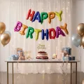 Happy Birthday Folyo Balon Seti Renkli (35 cm)