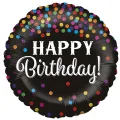 Happy Birthday Konfeti Folyo Balon (45 cm)