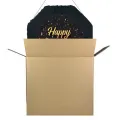 Happy Birthday Siyah Gold Pinyata 42 cm + Sopası