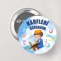 Harfleri Öğrendim Rozet Erkek 1 Adet