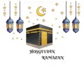 Hoş Geldin Ramazan Kabe Yapışkan Sticker 34x47 cm