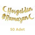 Hoş Geldin Ramazan Yazısı Gold (210 cm - 50 Adet)