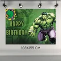 Hulk Doğum Günü Parti Afişi (108x155 cm)