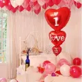 I Love you 3lu Kalp Folyo Balon (50x100 cm)