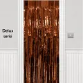 Işıltılı Duvar ve Kapı Perdesi Kahverengi 100x200 cm