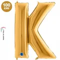 K Harf Folyo Balon – Gold – 100 cm (40 inch)