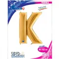 K Harf Folyo Balon – Gold – 100 cm (40 inch)