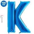 K Harf Folyo Balon – Mavi – 100 cm (40 inch)