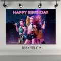K-Pop Demon Hunters Doğum Günü Parti Afişi (108x155 cm)