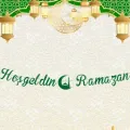 Kaligrafi Hoş Geldin Ramazan Yazısı Yeşil