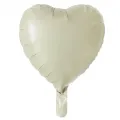 Kalp Folyo Balon Krem Rengi 45 cm
