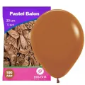Karamel Kahverengi Pastel Balon 100 Adet