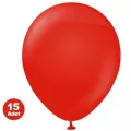 Kırmızı Pastel Balon 15 Adet