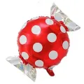 Kırmızı Puantiyeli Şeker Folyo Balon (57x44 cm)