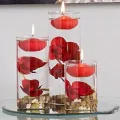 Kırmızı Yüzen Mum 2 Adet