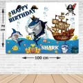Korsan Köpekbalığı Doğum Günü Afişi 70*100 cm