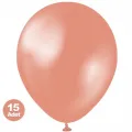 Koyu Rose Gold Balon Metalik 15 Adet