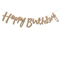 Kraft Happy Birthday Kaligrafi Banner (20x110 cm)
