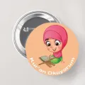 Kuran Okuyorum Rozeti Kız 1 Adet
