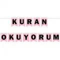 Kuran Okuyorum Yazısı Pembe 160 cm