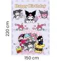 Kuromi Temalı Masa Önü Yer Kaplama Branda (150x220 cm)
