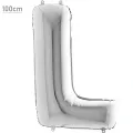 L Harf Folyo Balon – Gümüş – 100 cm (40 inch)
