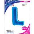 L Harf Folyo Balon – Mavi – 100 cm (40 inch)