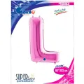 L Harf Folyo Balon – Pembe – 100 cm (40 inch)