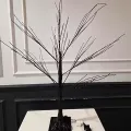 Led ışıklı Ağaç Gün ışığı Siyah Gövde (100 cm)
